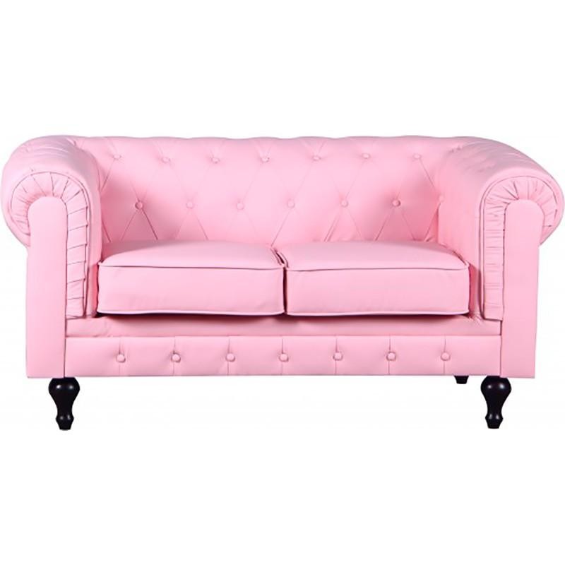 Sillon Chester Rosa 2 Plazas