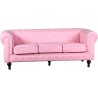 Sillon Chester Rosa 3 Plazas