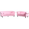 Sillon Chester Rosa 3 Plazas