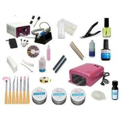 KIT UÑAS GEL LAMPARA + TORNO 30.000 RPM