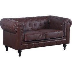 Sillon Chester Marron 2 Plazas