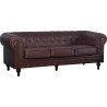 Sillon Chester Marron 3 Plazas