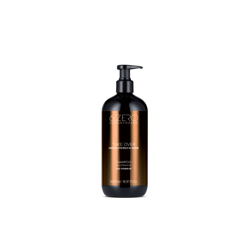 Shampoo 6.Zero Cabello Seco y Mate Take Over Absolute Rich & Shine 500 ml