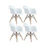 Pack 4 Sillones Eiffel Blanco