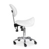 Taburete con Respaldo Rolf Asiento Montura Blanco