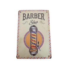 Placa Decoracion Barberia 9  (30 x 20 cm )