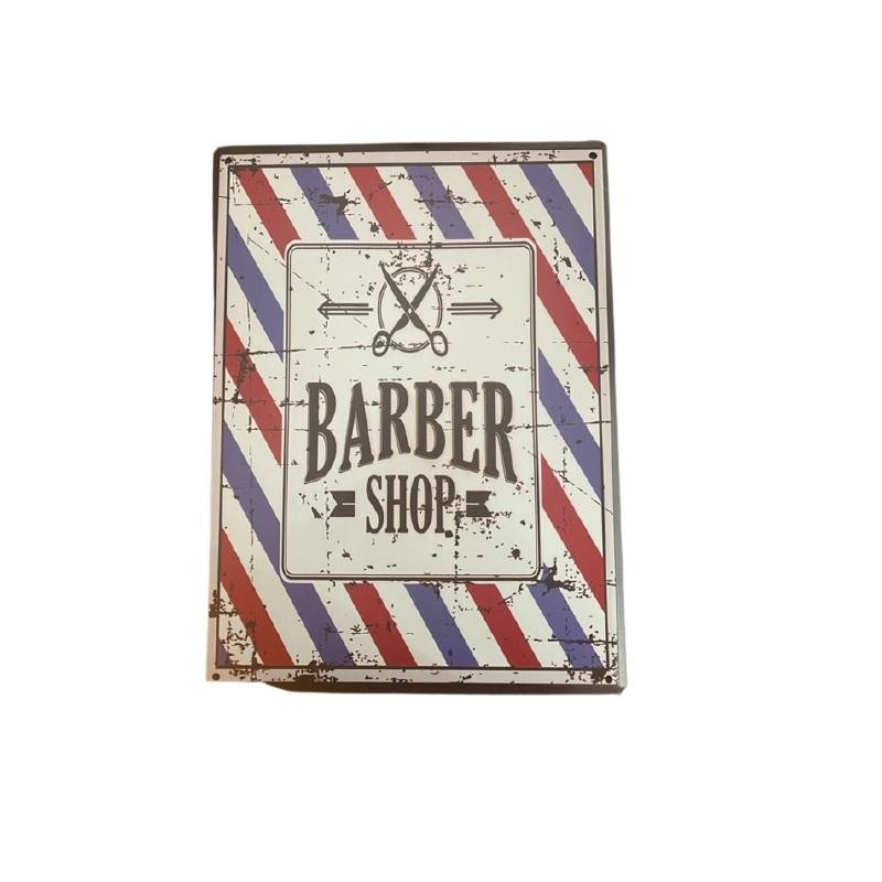 Placa Decoracion Barberia 12  (30 x 20 cm )