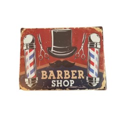 Placa Decoracion Barberia 15  (30 x 20 cm )