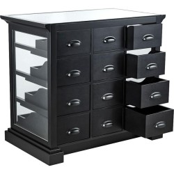 Mueble de Recepcion Barberia Reno Negro