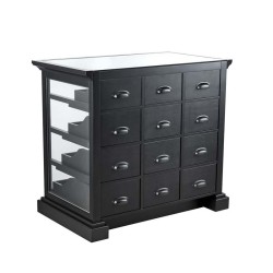 Mueble de Recepcion Barberia Reno Negro