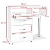 Mueble Organizador Cosmeticos Darka Blanco