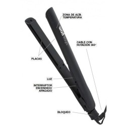 Plancha de Pelo Profesional WAD Kaya Black