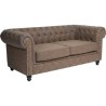 Sofa Chester Dos Plazas Repose Marron