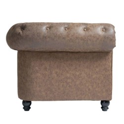 Sofa Chester Dos Plazas Repose Marron