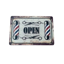 Placa Decoracion Barberia 21 (30 x20)