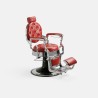 Sillon Barbero Majestic Silver Rojo