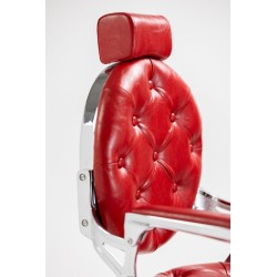 Sillon Barbero Majestic Silver Rojo