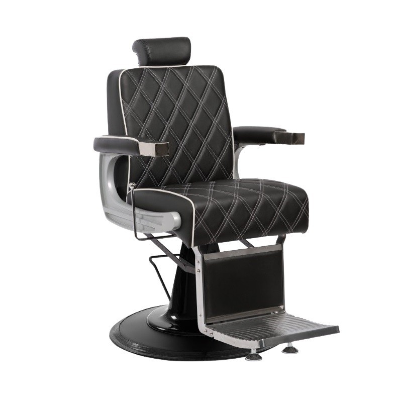 Sillon barbero Capri negro con base negra