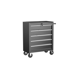 Carrinho  Crux  com 5 gavetas Trolley para Barbearia - Tatuagem - Ferr