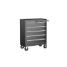 Carrinho  Crux  com 5 gavetas Trolley para Barbearia - Tatuagem - Ferr