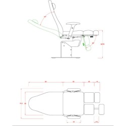 Cadeira Podologia Extens Eléctrica 1 Motor